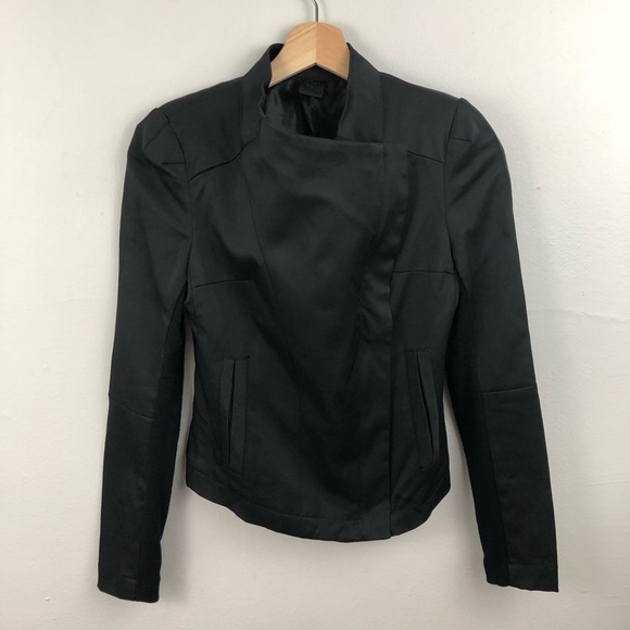 C. Luce Jackets & Blazers - C. Luce black draped moto jacket style blazer - S